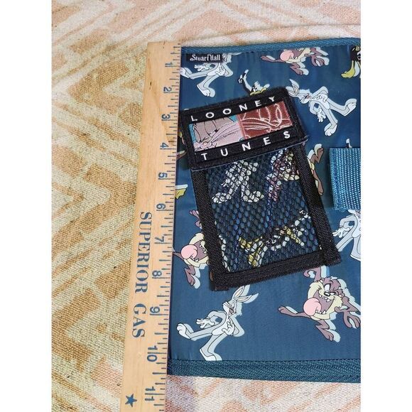 Vtg Looney Tunes 3 Ring Binder Green Bugs Bunny Taz Daffy 1998 #A53 - Picture 10 of 12